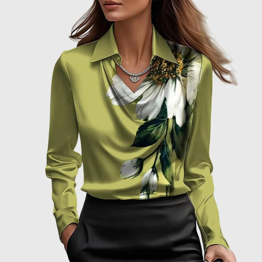 Naomi | Elegant Satin Blouse - MABEL LONDON