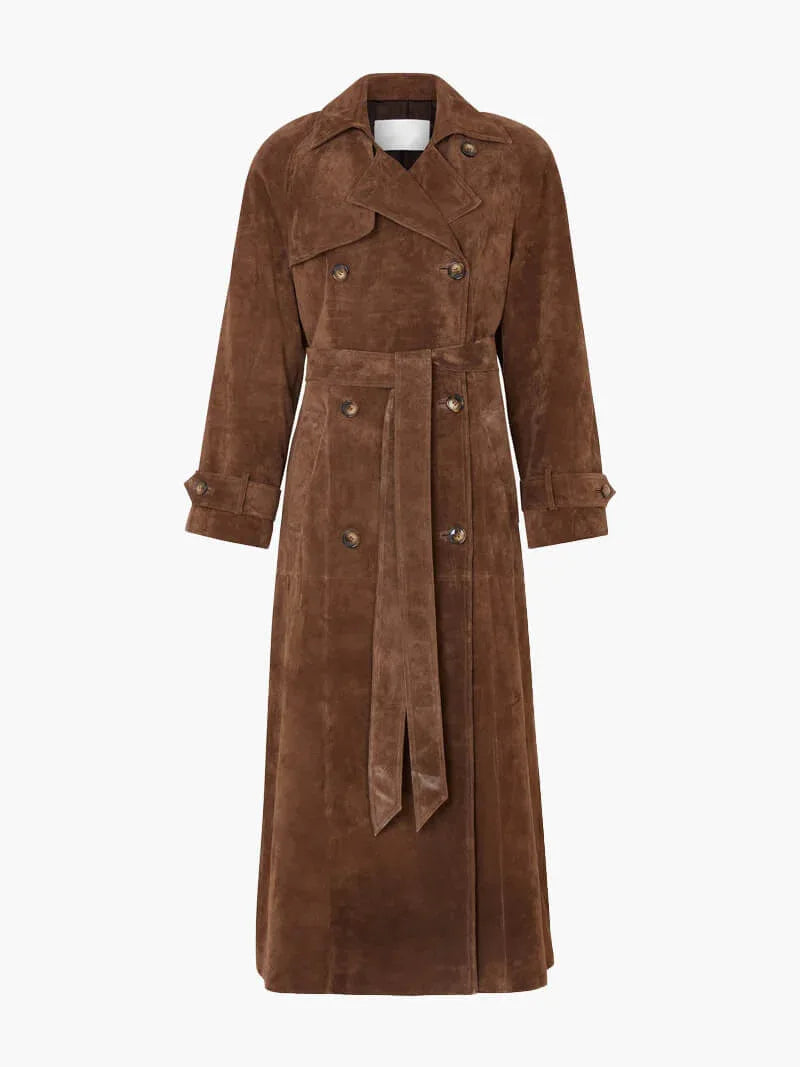 CHANTAL™ - Classic Belted Trench Coat - MABEL LONDON