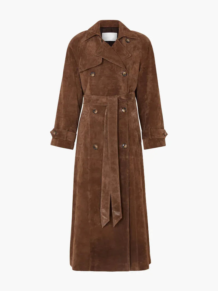 CHANTAL™ - Classic Belted Trench Coat - MABEL LONDON