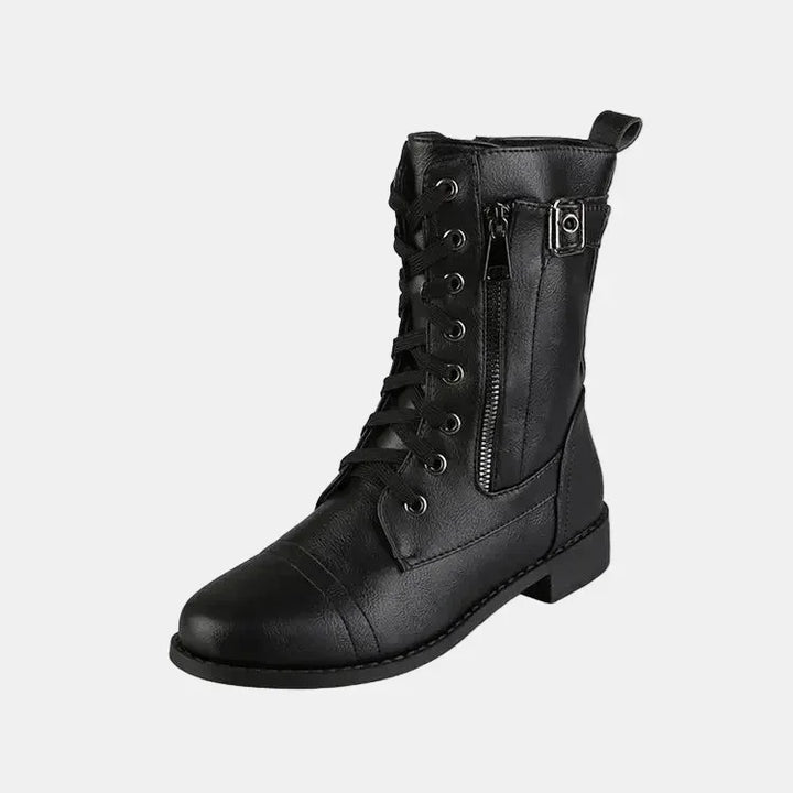 Bailey | Round Toe Fall Boots - MABEL LONDON