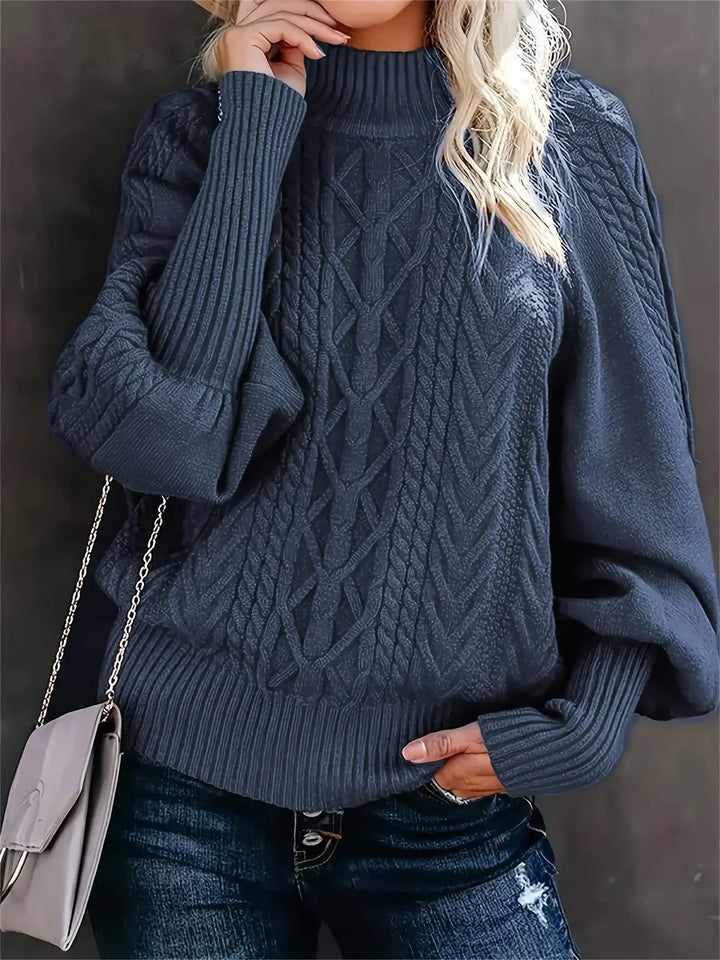 Lory | Casual Long Sleeve Knitted Sweater - MABEL LONDON