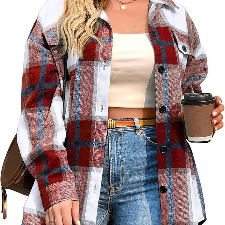 BRIGID™ - Stylish Plus-Size Shacket - MABEL LONDON