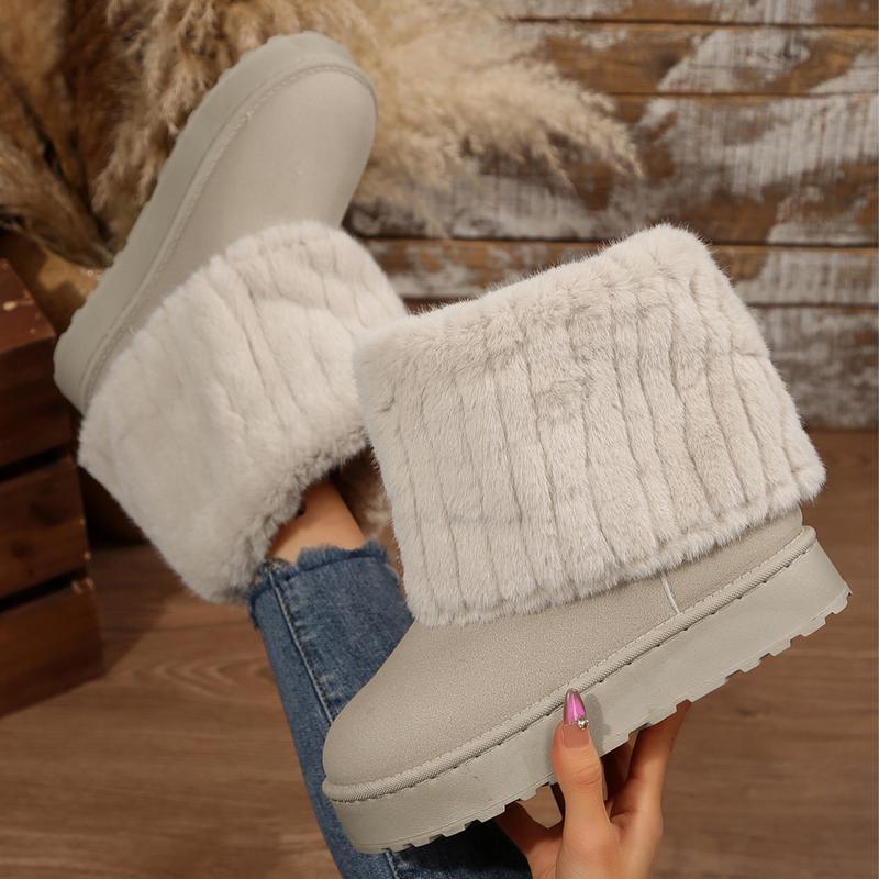 WILLOW™ - Stylish Fluffy Faux Lined Snow Boots for Winter Wear - MABEL LONDON