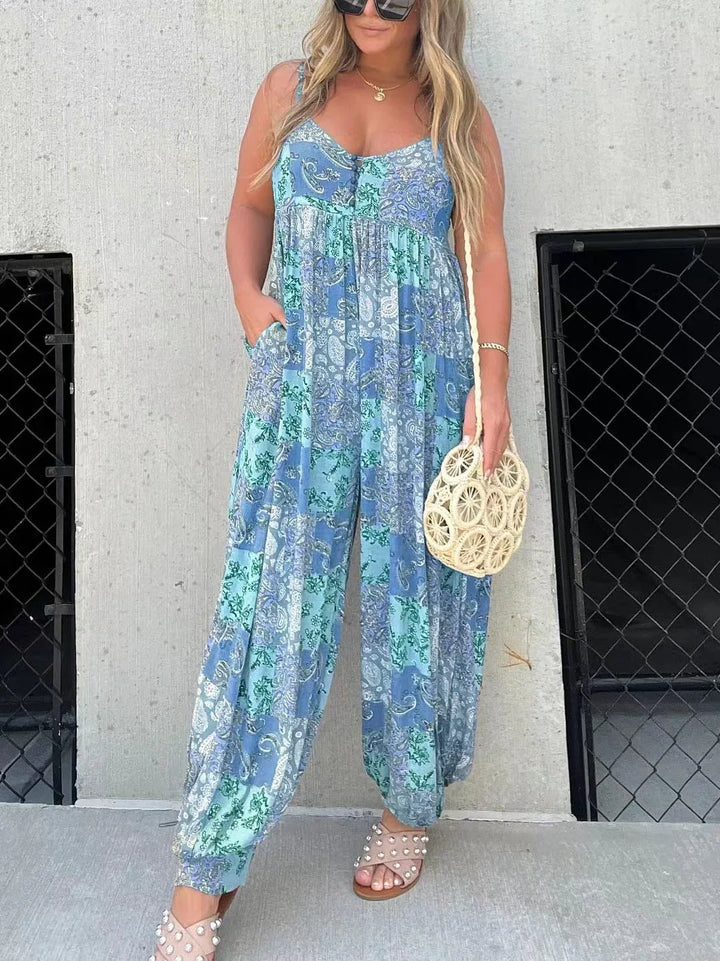 DANICA™ - Boho Balloon Pant Jumpsuit - MABEL LONDON