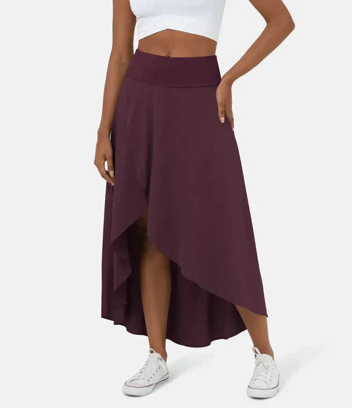 AMELIE™ - Elegant Asymmetric Midi Skirt - MABEL LONDON