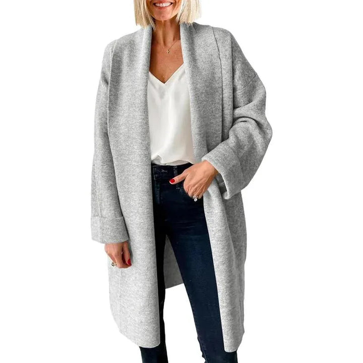 OLIVIENE™ - Comfy Chunky Open Front Oversized Long Cardigan - MABEL LONDON