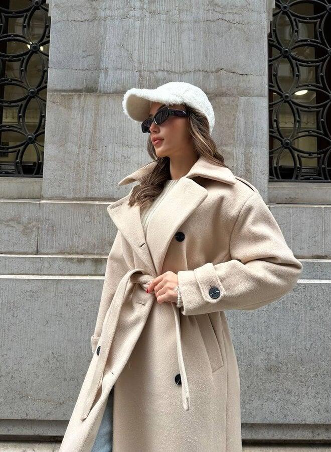Lyna - Warm Winter Coat with Elegant Design - MABEL LONDON