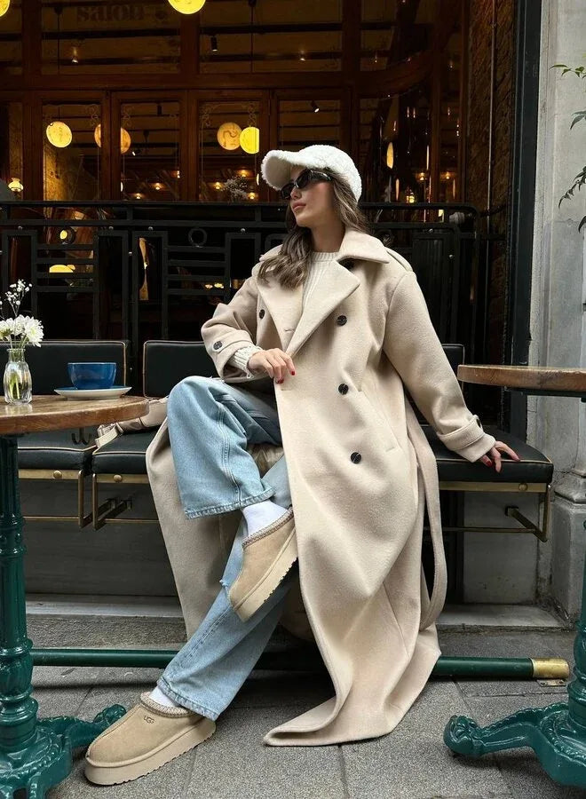 Lyna - Warm Winter Coat with Elegant Design - MABEL LONDON