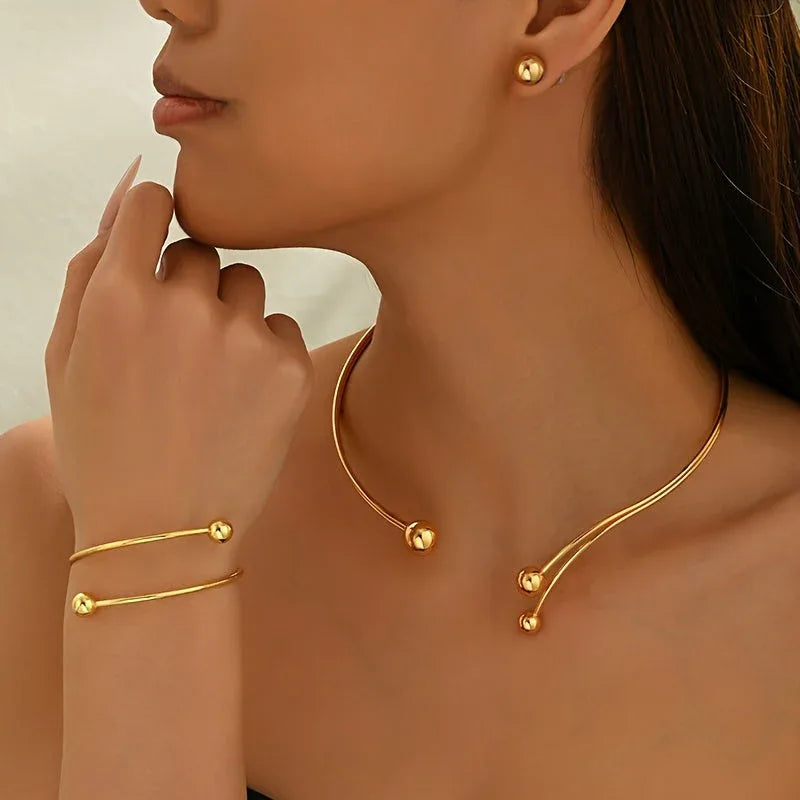 Modern Geometric Jewelry Set - MABEL LONDON