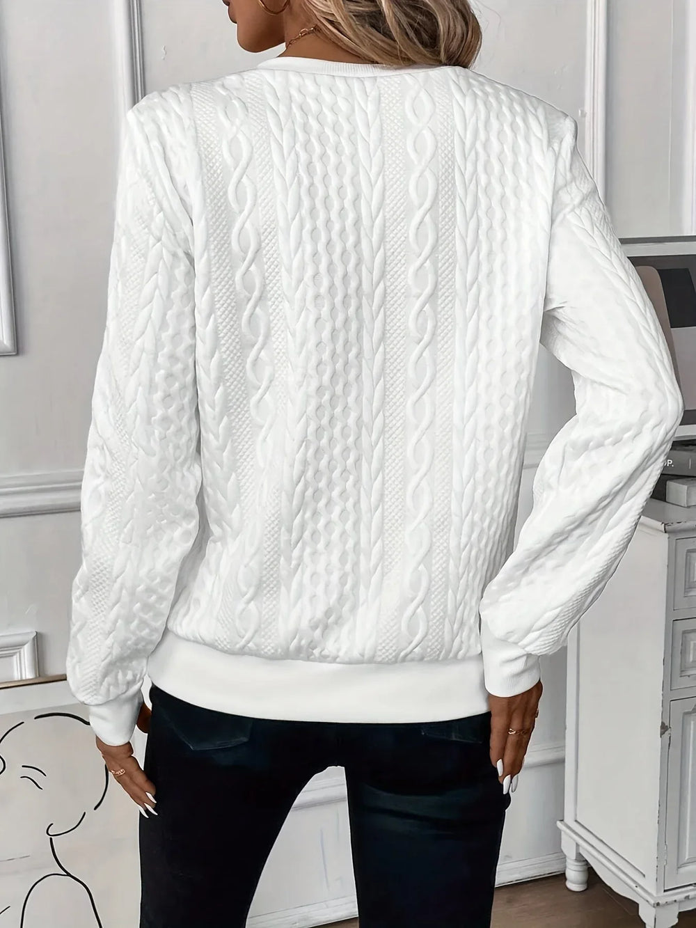 EMMA™ | Elegant Quarter-Zip Sweater - MABEL LONDON