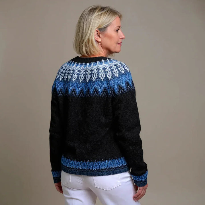 GIANNA | VINTAGE ICELANDIC CARDIGAN - MABEL LONDON