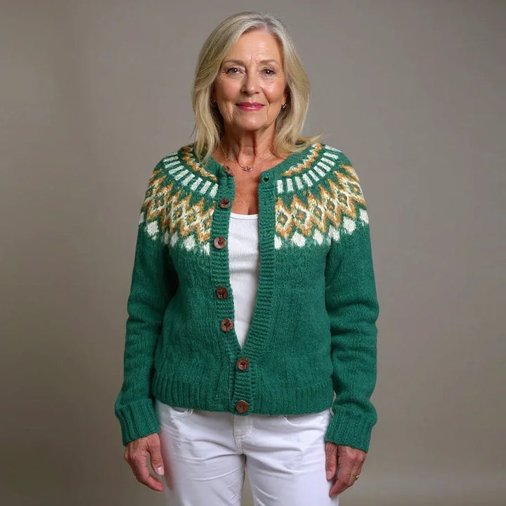 NINA | VINTAGE ICELANDIC CARDIGAN - MABEL LONDON