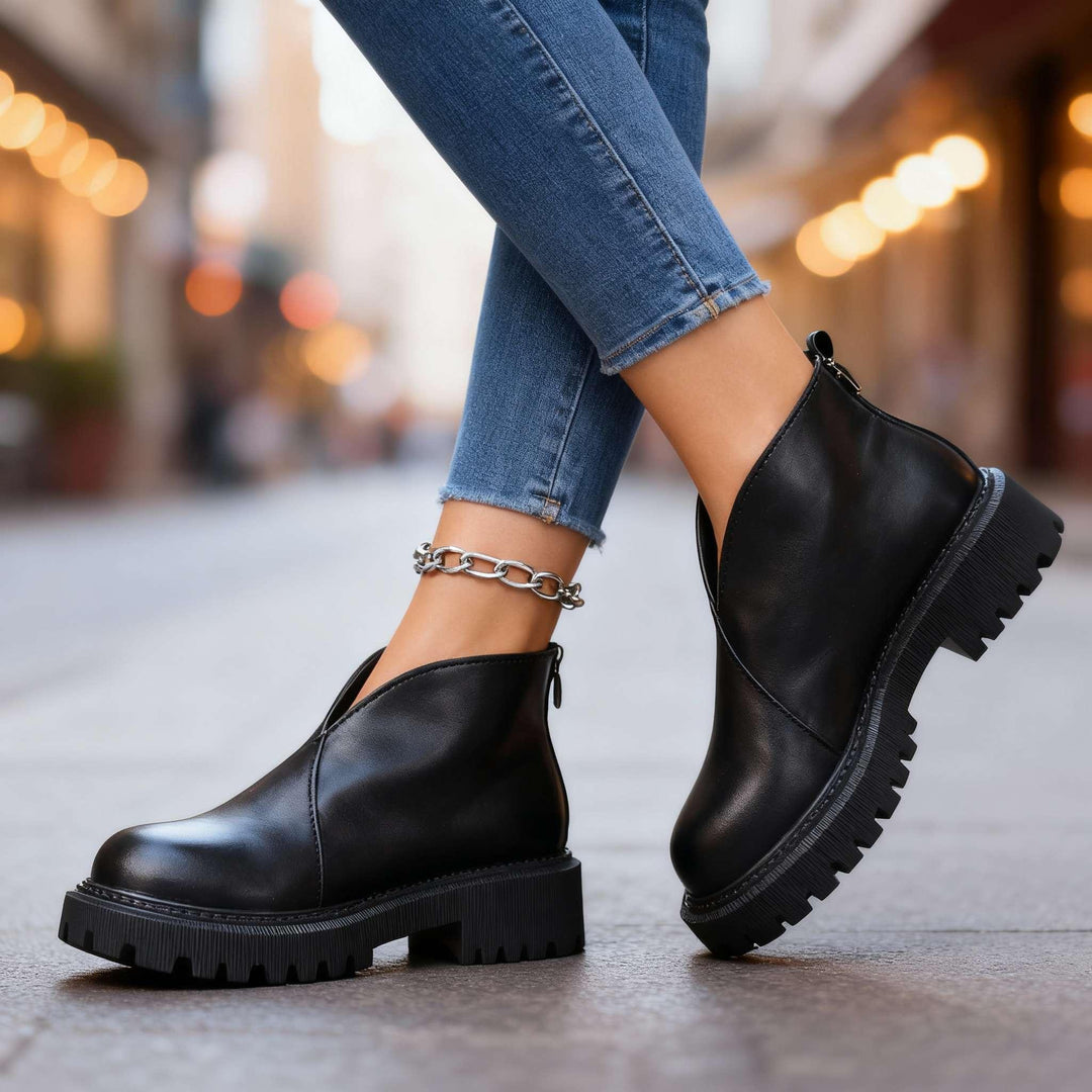 Lindsey Orthopedic Ankle Boots - MABEL LONDON