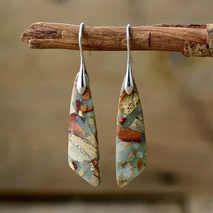 Unique Natural Stone Earrings - MABEL LONDON
