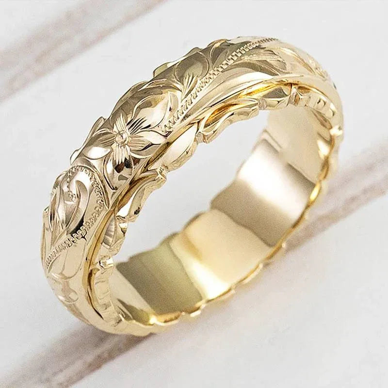 PAMELA™ - Vintage Gold Flower Ring - MABEL LONDON