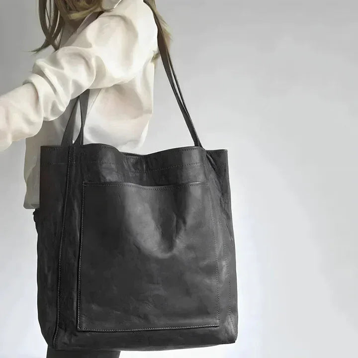 Thessaly | Classic Leather Tote - MABEL LONDON