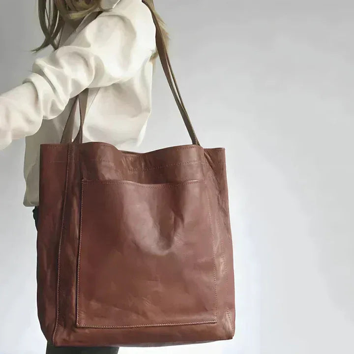 Classic Leather Tote - MABEL LONDON