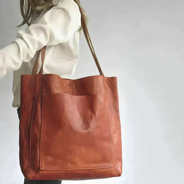 Classic Leather Tote - MABEL LONDON