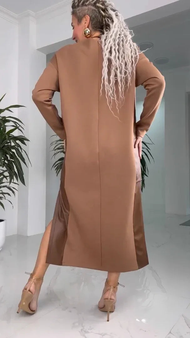 MARILYN™ - Classic Minimalist Midi Dress - MABEL LONDON