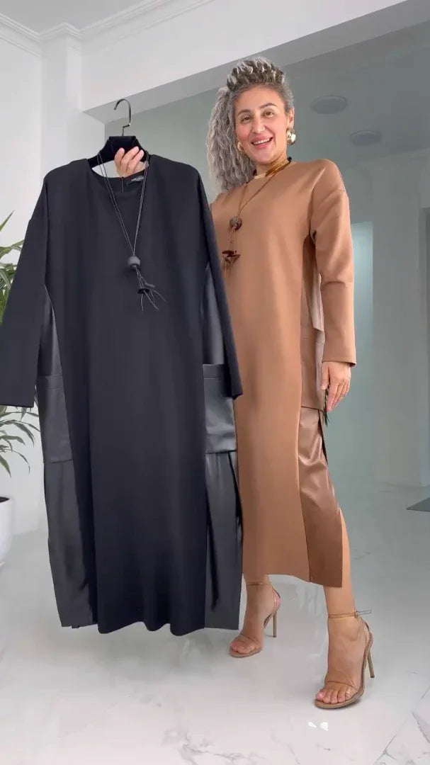 MARILYN™ - Classic Minimalist Midi Dress - MABEL LONDON