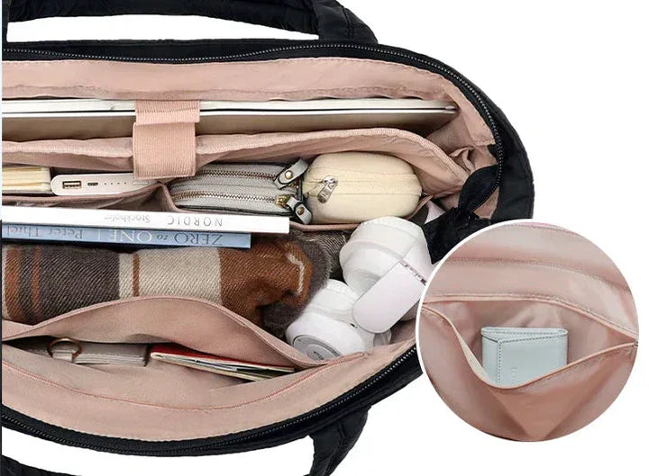 Calyss | Bubble Shoulder Bag with Pockets - MABEL LONDON