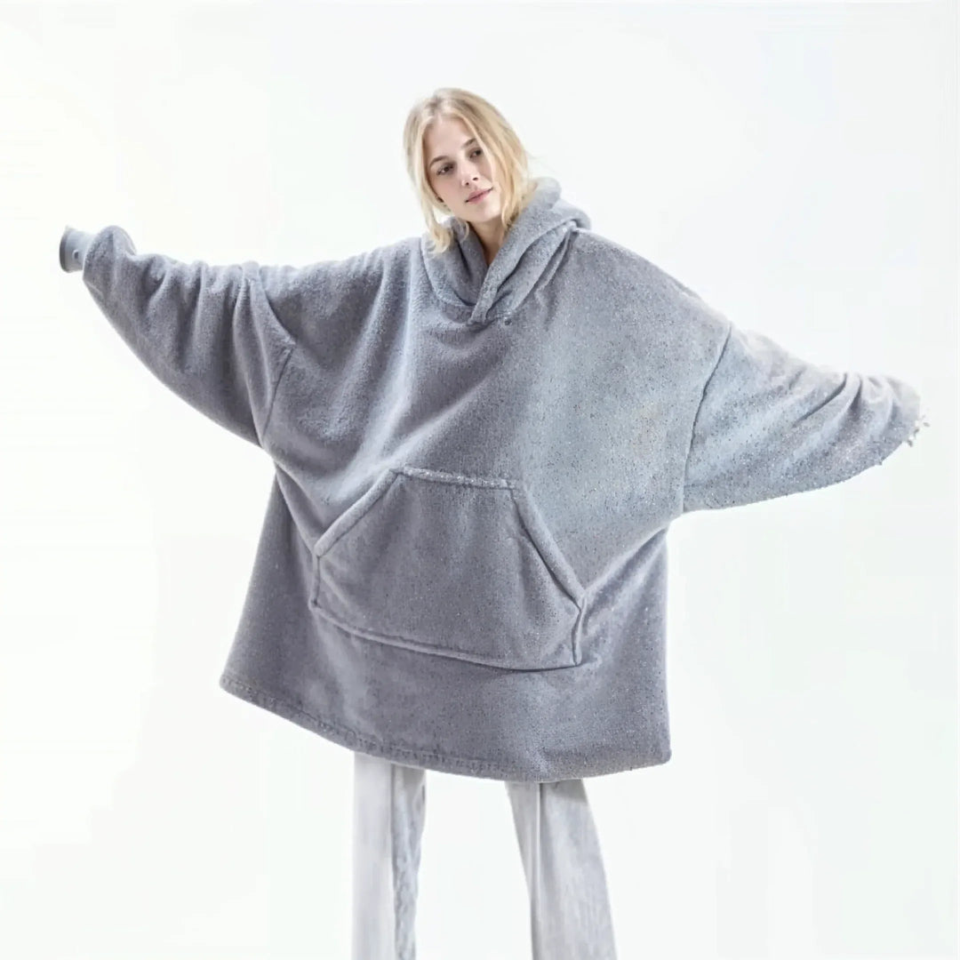 COZYCLOUD™ - Fleece-Lined Oversized Hoodie - MABEL LONDON