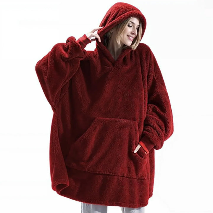 COZYCLOUD™ - Fleece-Lined Oversized Hoodie - MABEL LONDON