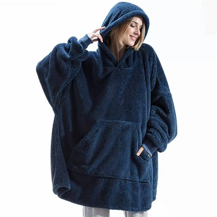 COZYCLOUD™ - Fleece-Lined Oversized Hoodie - MABEL LONDON