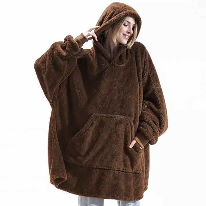 COZYCLOUD™ - Fleece-Lined Oversized Hoodie - MABEL LONDON