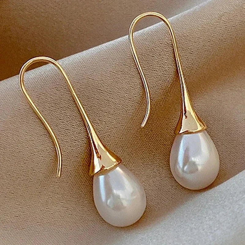 Classic Pearl Drop Earrings - MABEL LONDON