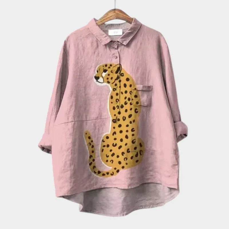 TALLIE™ – Relaxed Printed Blouse - MABEL LONDON