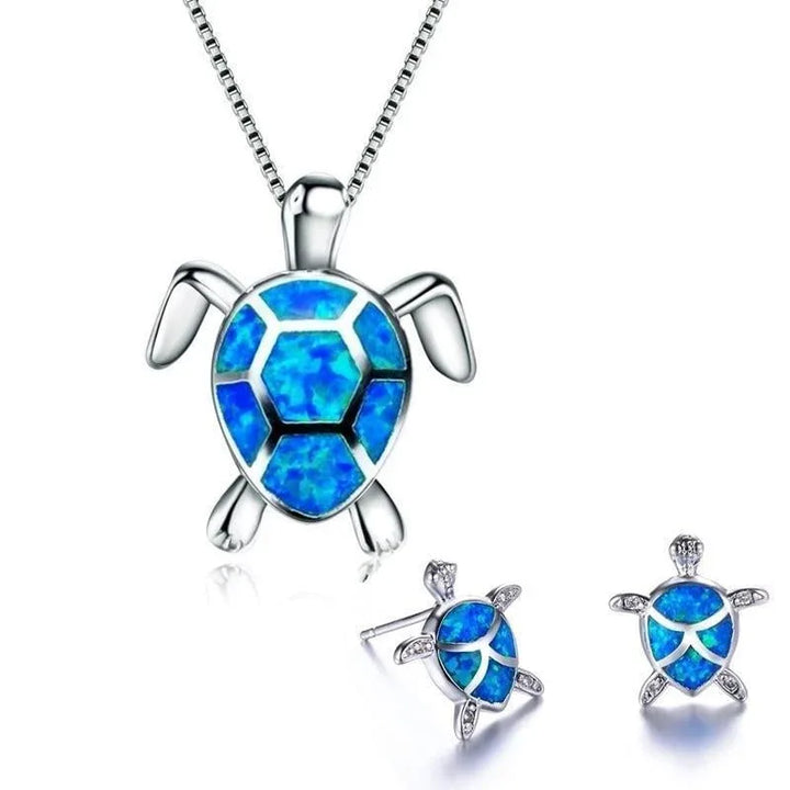 Opal Sea Turtle Jewelry Set - MABEL LONDON