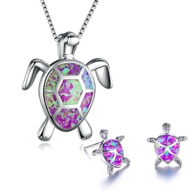 Opal Sea Turtle Jewelry Set - MABEL LONDON
