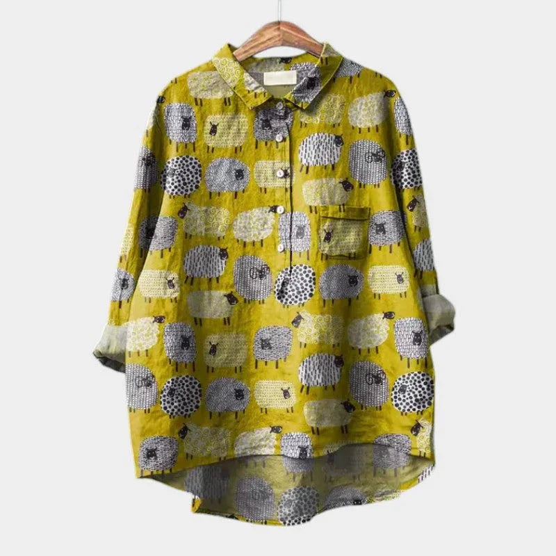 TALLIE™ – Relaxed Printed Blouse - MABEL LONDON