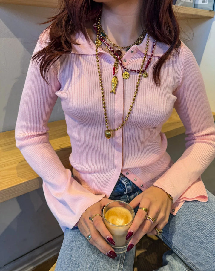 Sophia Vest Pink - MABEL LONDON