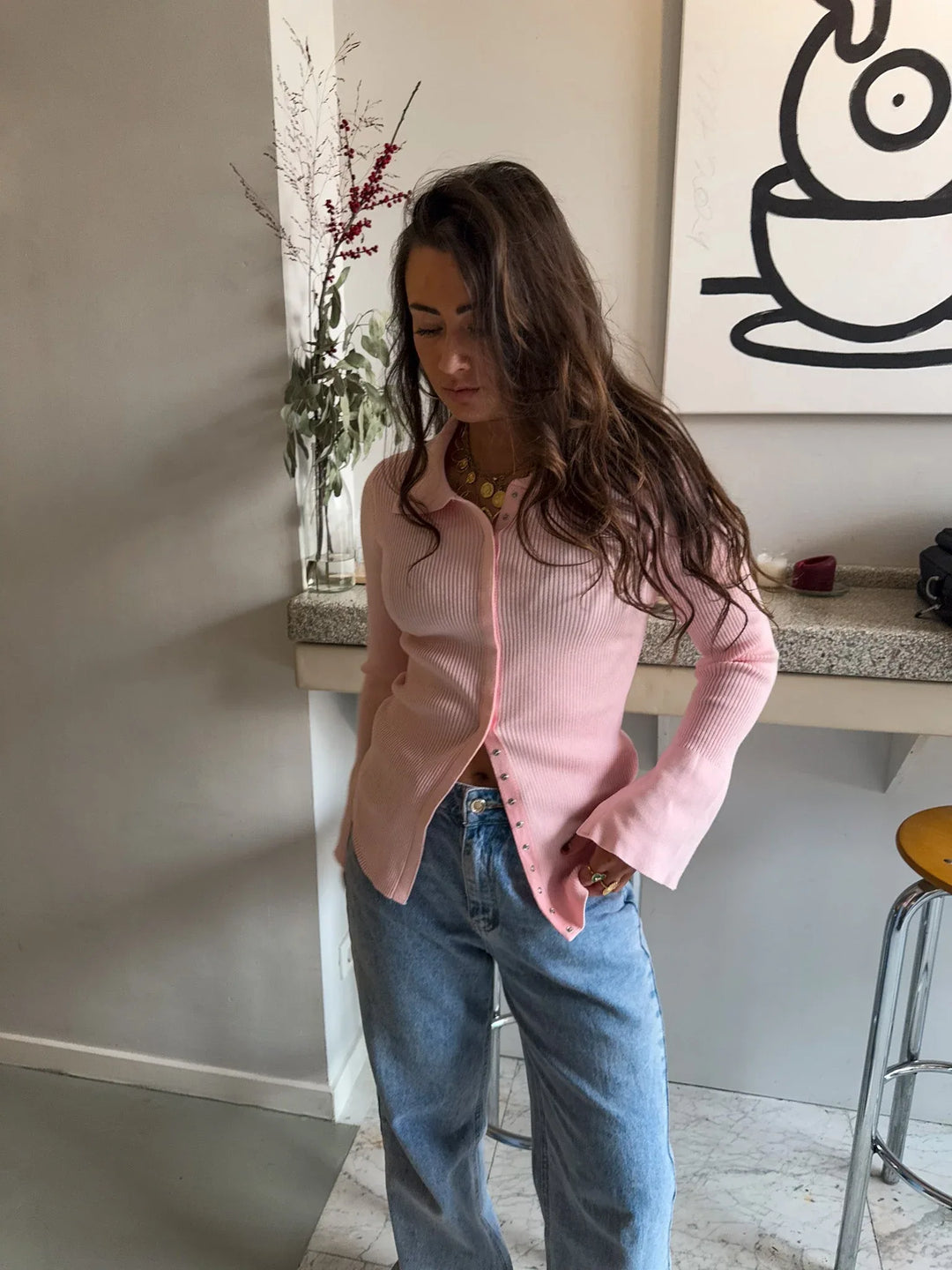 Sophia Vest Pink - MABEL LONDON