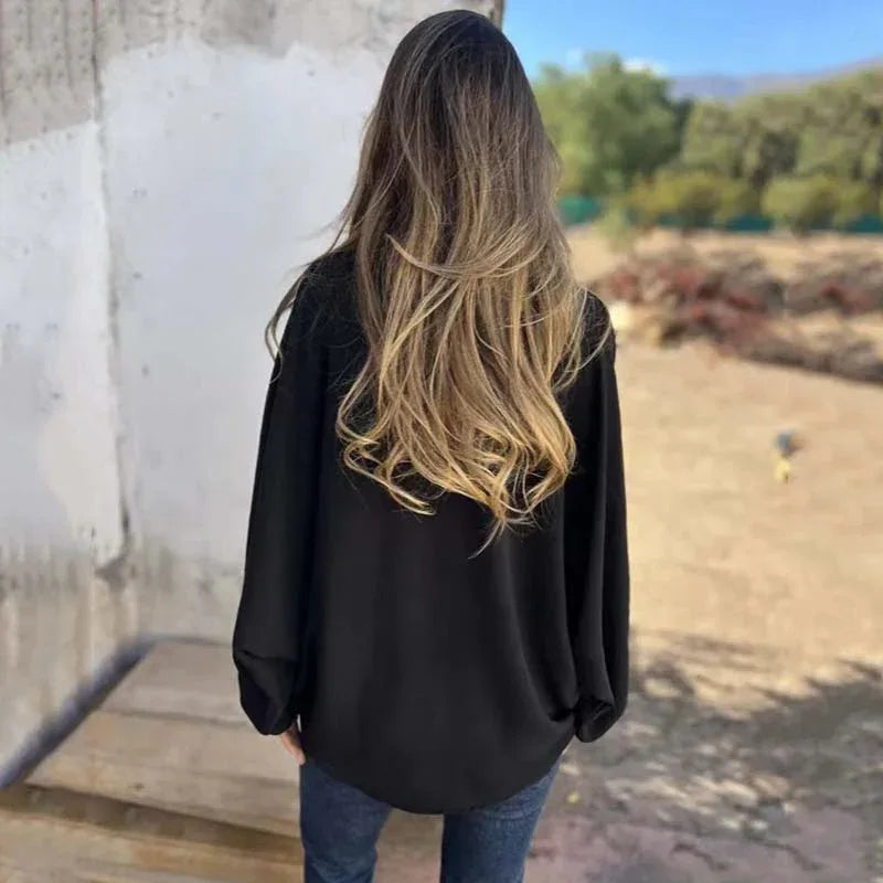 Iskra | Elegant Button-Up Blouse - MABEL LONDON