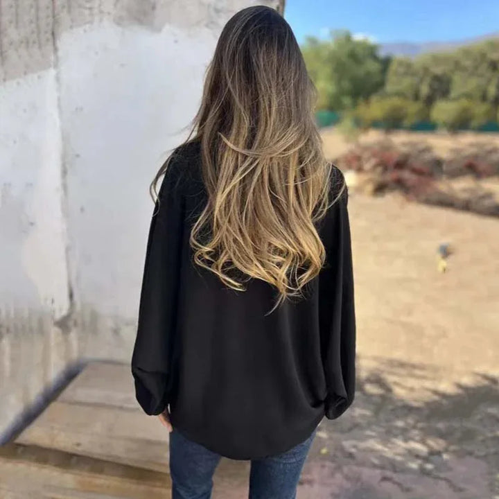 Iskra | Elegant Button-Up Blouse - MABEL LONDON