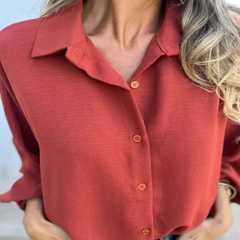 Iskra | Elegant Button-Up Blouse - MABEL LONDON
