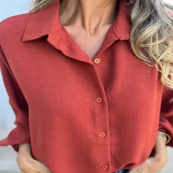 Iskra | Elegant Button-Up Blouse - MABEL LONDON