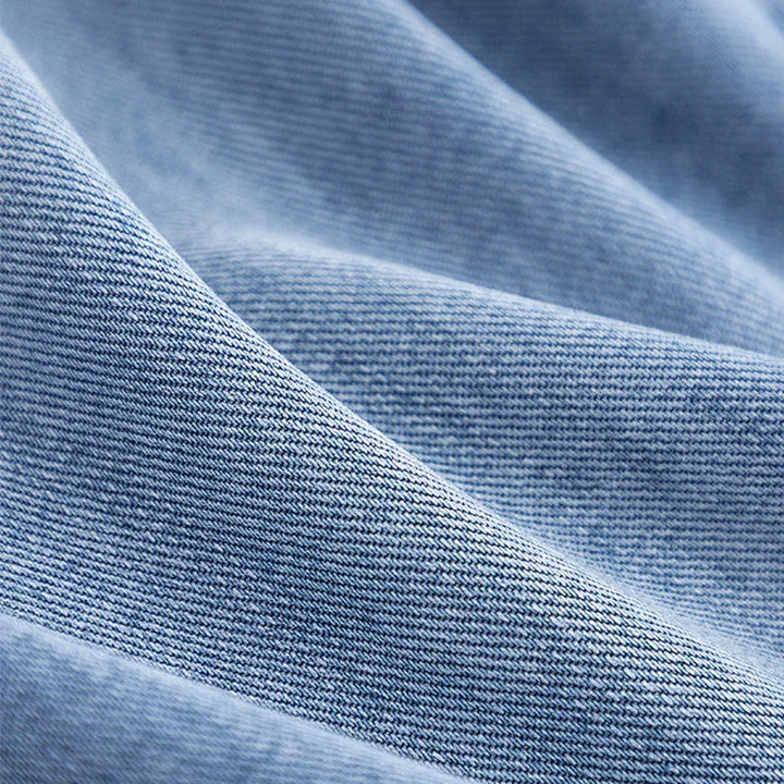 ELORA™ - Two-Tone Denim Trench - MABEL LONDON