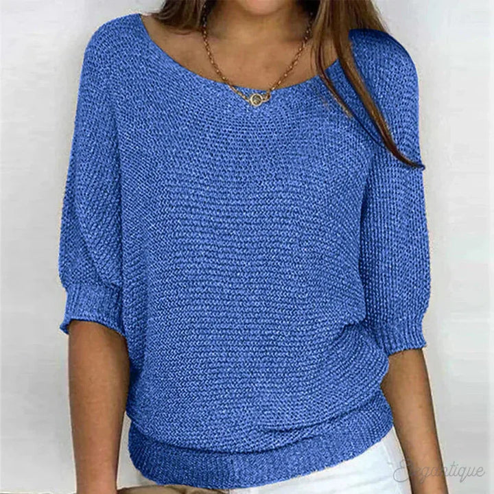 Hollisia | Relaxed Knit Top - MABEL LONDON