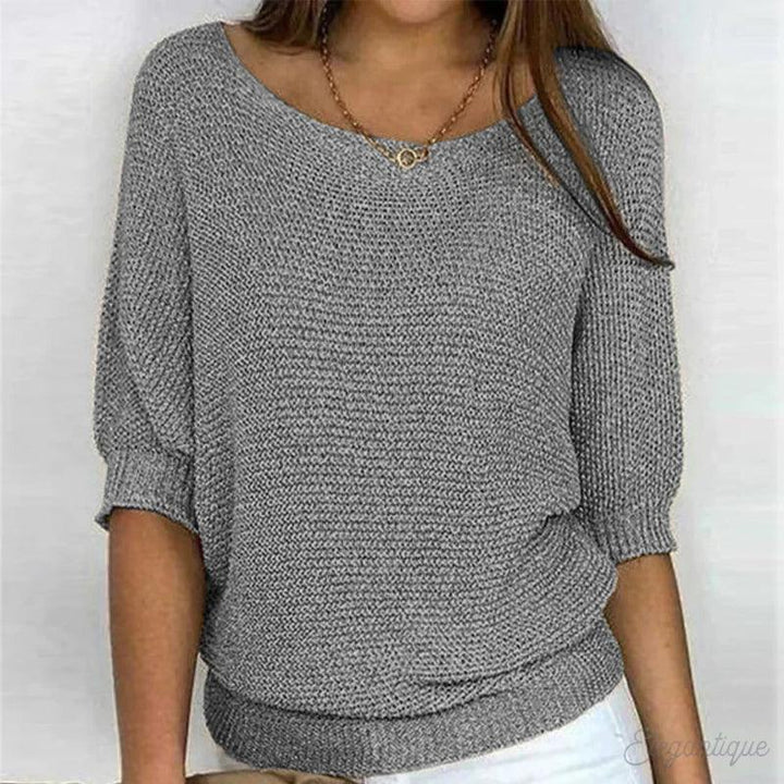 Hollisia | Relaxed Knit Top - MABEL LONDON