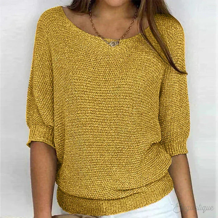 Hollisia | Relaxed Knit Top - MABEL LONDON