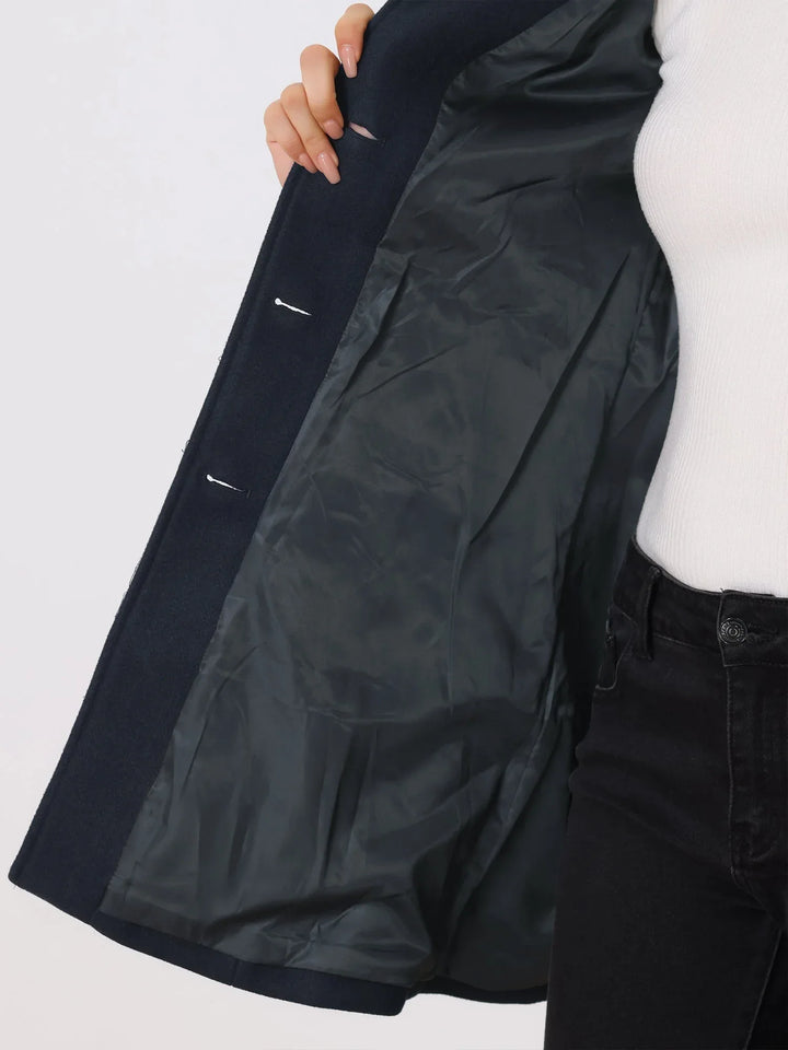 Josephine - Single Breasted Winter Trench Coat - MABEL LONDON