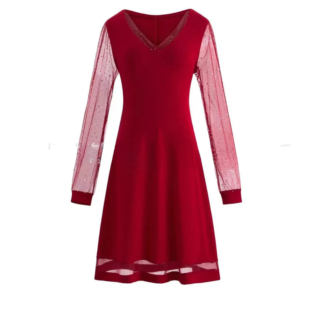 LILA™ - Lace Sleeve Dress - MABEL LONDON