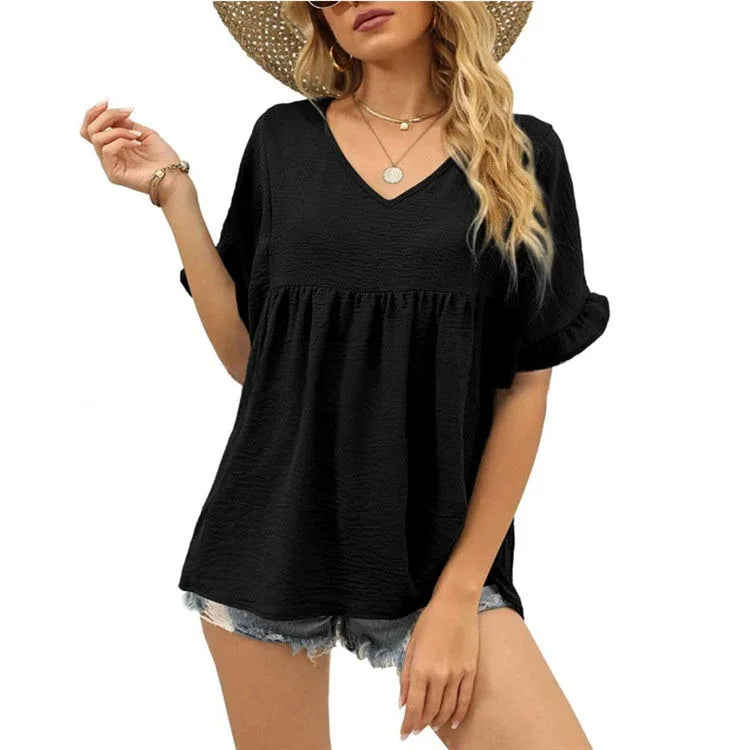 ARDELLA™ - Easygoing Casual Loose Fit Top - MABEL LONDON