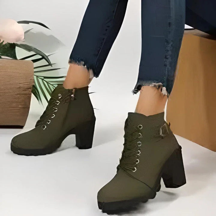 Chelsea | Black Heeled Ankle Boots - MABEL LONDON